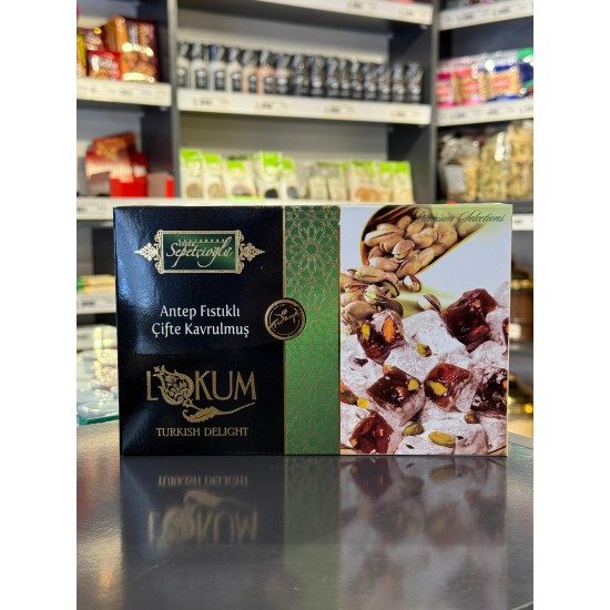Antep Fıstıklı Çifte Kavrulmuş Lokum 300G