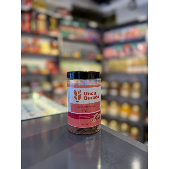 UNCU BURADA GLUTENSİZ CEVİZLİ KURABİYE 80GR