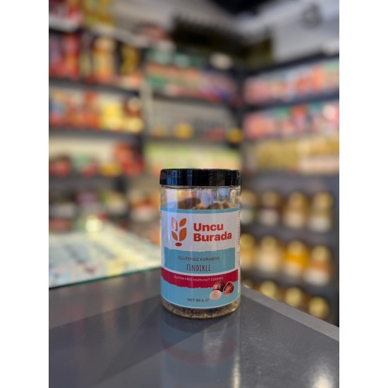 UNCU BURADA GLUTENSİZ FINDIKLI KURABİYE 80GR
